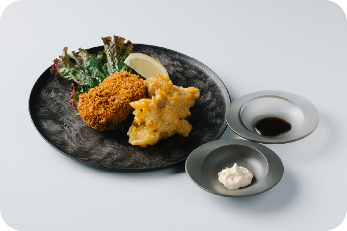 石舞台キッズプレート（コロッケ・鶏の唐揚げ）